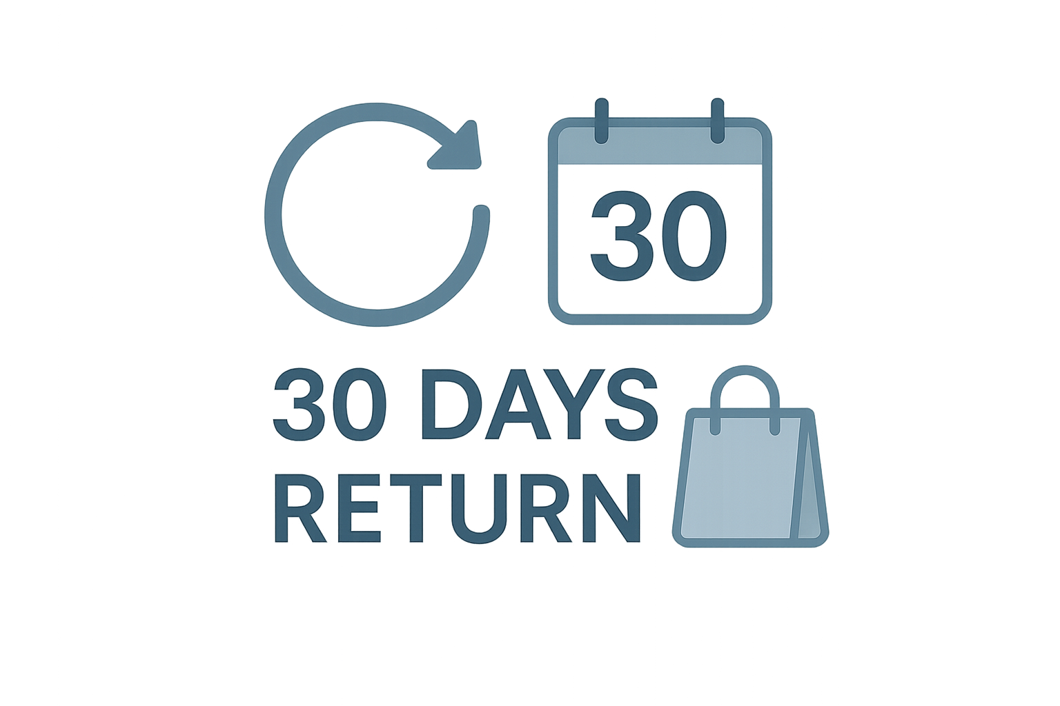 tạo cho tôi ảnh 30 ngày return